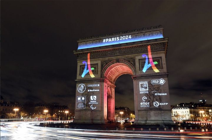 Logo JO Paris 2024 Arc de Triomphe