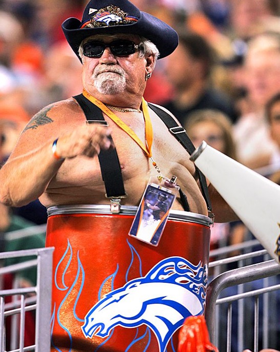 Tim McKernan Denver Broncos Barrel Man
