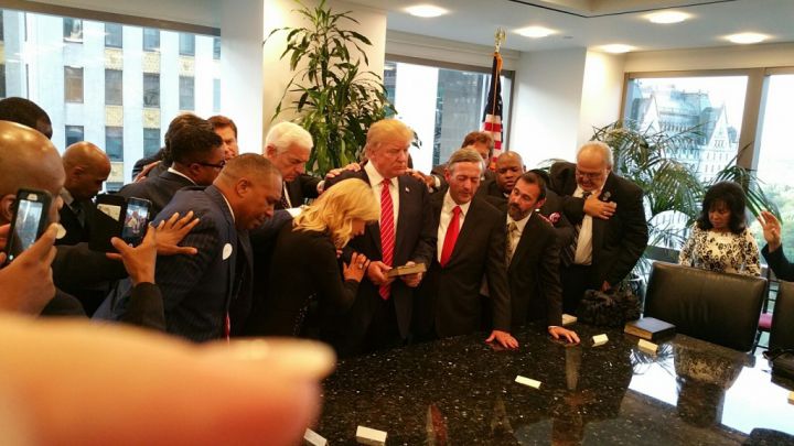 Donald Trump priere evangelistes