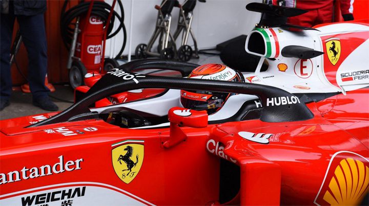 Ferrari Halo protection Formule 1