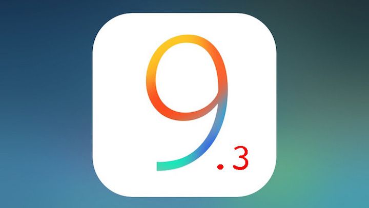 Logo Apple iOS 9.3