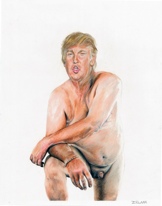 Donald Trump Nu Oeuvre Art