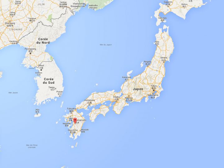 maps japon ile de Kyushu