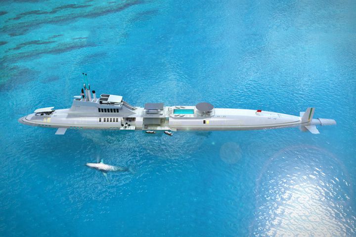 migaloo yacht sous marin