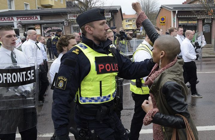 Tess Asplund militante antiraciste neo nazis suede