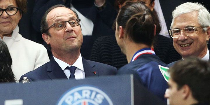 François Hollande et Zlatan Ibrahimovic