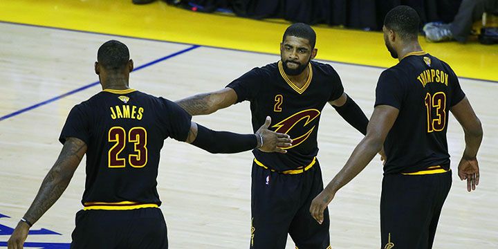 Kyrie Irving LeBron James Game 5