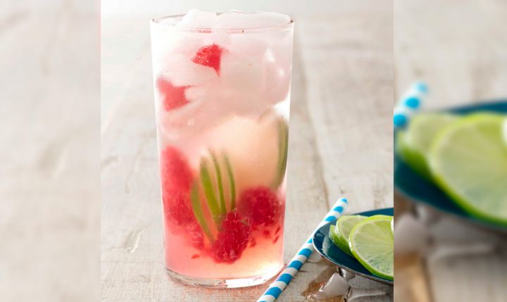 Raspberry Gin Rickey cocktail frais ete 2016