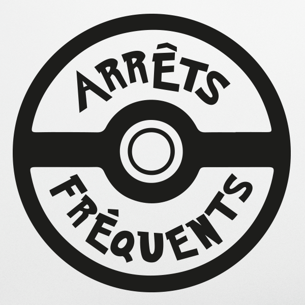 Sticker arrets frequents pokemon