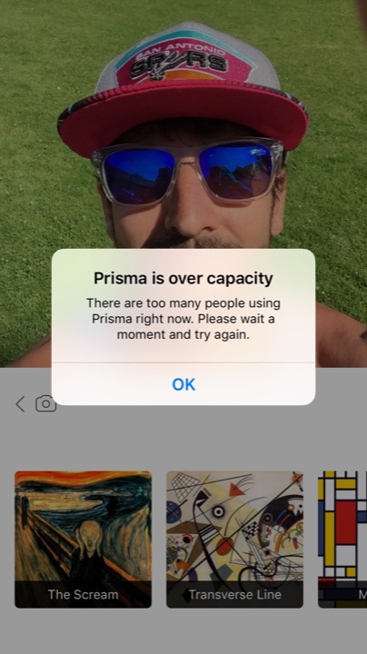 prisma over capacity
