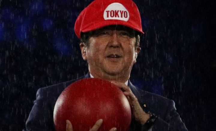 premier ministre japonais super mario
