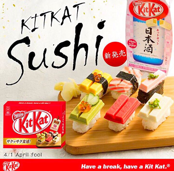 affiche kit kat sushis