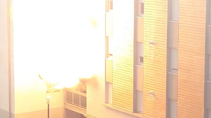 explosion bouteille de gaz appartement toulouse video