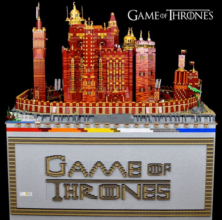 briques lego game of thrones donjon rouge