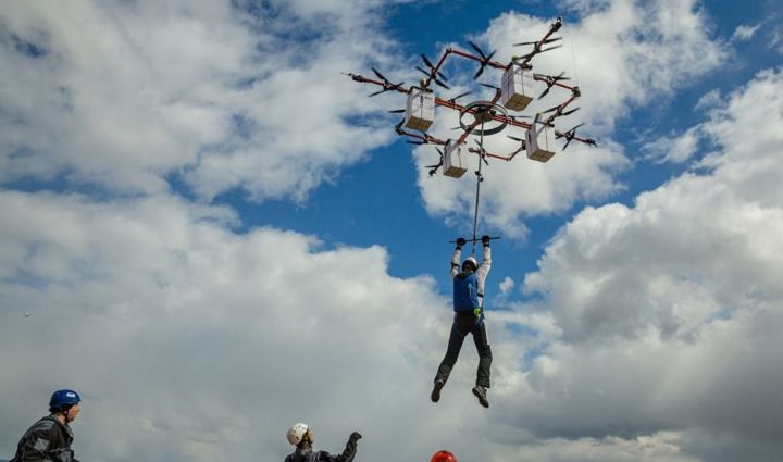 Ingus Augstkalns parachute drone