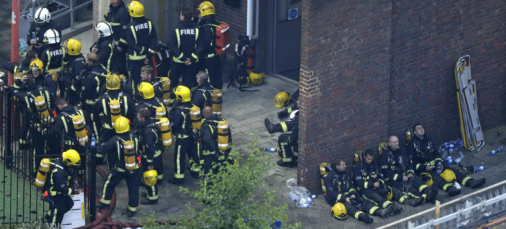 incendie londonien pompiers
