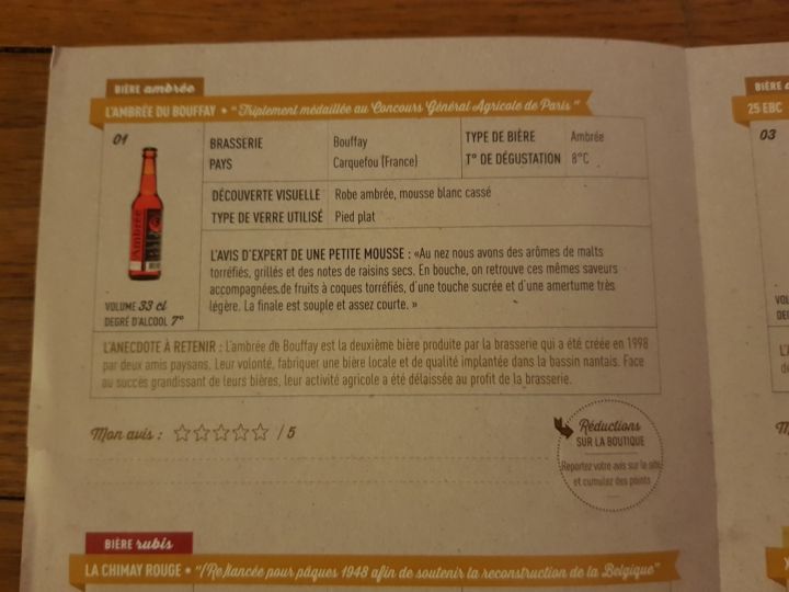 totes les infos d'experts sur les biers du coffret Une petite mousse