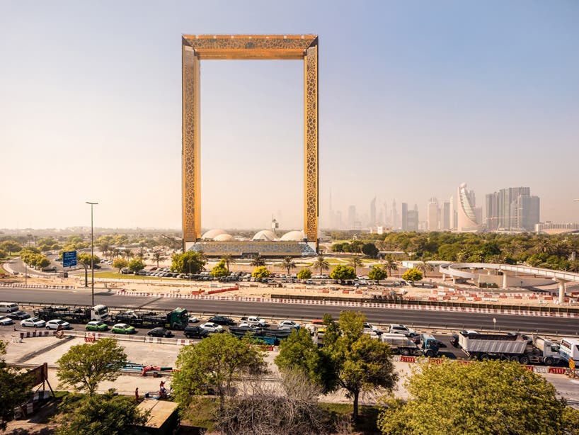 Un cadre photo géant, le dernier monument surréaliste de Dubaï
