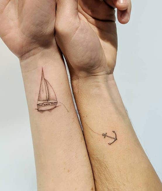 Des idées de tatouages assortis, pour tout le monde