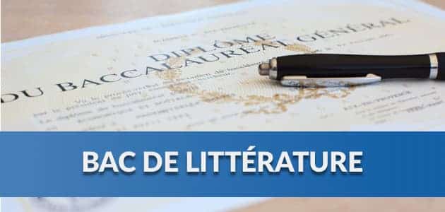 Place aujourd’hui au bac Littérature : les sujets