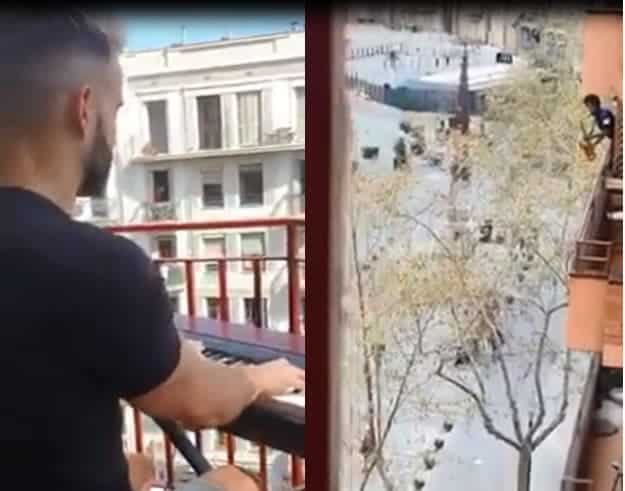 Barcelone : il joue « My heart will go on » (Titanic) depuis son balcon pour ses voisins