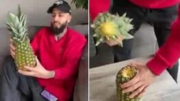 Une autre manière originale de manger un ananas sans le couper
