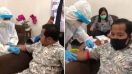 La réaction de cet homme qui a une peur bleue d’une aiguille est juste trop amusante