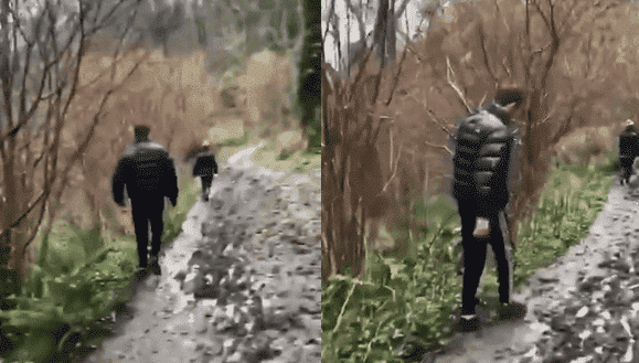 Cet homme a eu beaucoup de mal à marcher dans la boue