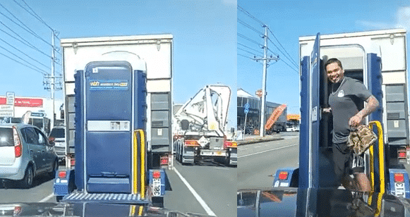 Cette toilette mobile vous permet de faire vos besoins durant les embouteillages