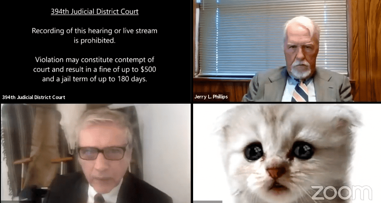 Un avocat, en réunion zoom avec un juge, a activé par inadvertance un filtre « chaton »