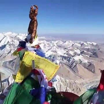 L’incroyable vue à 360 degrés sur le Mont Everest