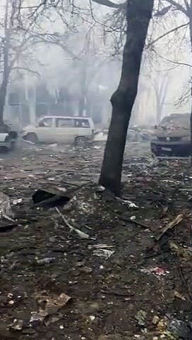 La ville de Kharkiv complètement détruite par les bombardements russes, l’équivalent de Marseille + Lyon en France