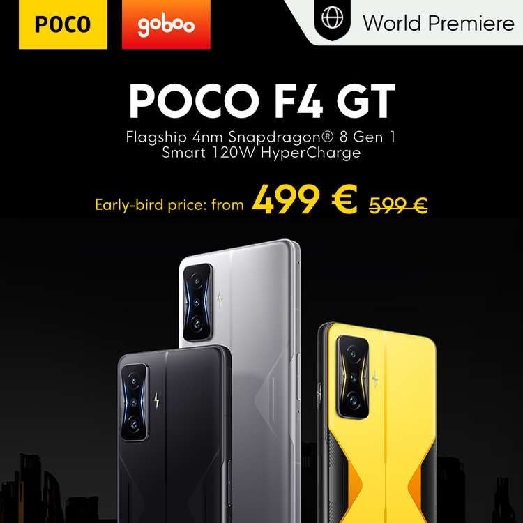 Sortie du POCO F4 GT, puissance extrême et rapidité de recharge (code promo à 499 €)