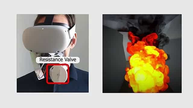 AirRes : Masque de réalité virtuelle ajoute du réalisme en rendant la respiration plus difficile