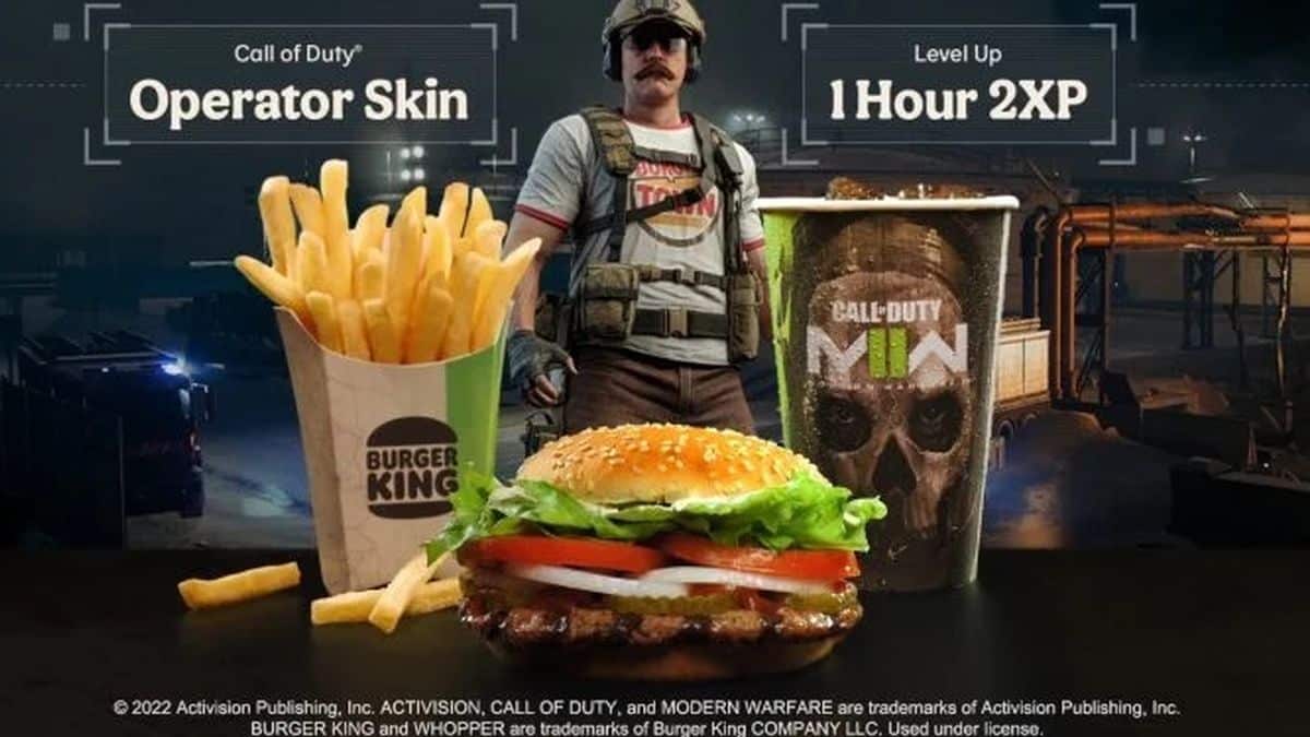 Burger King X Call of Duty leur superbe collaboration dévoilée dans Modern Warefare II