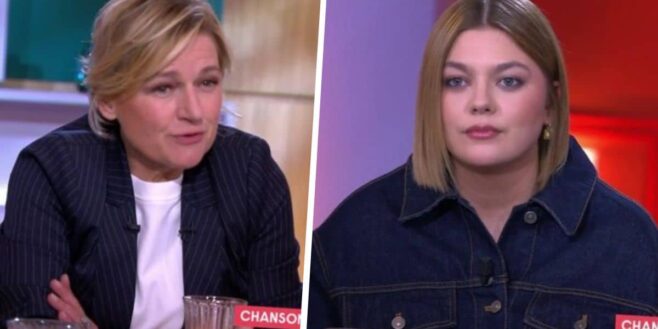 C à vous Anne Elisabeth Lemoine les larmes aux yeux devant le témoignage de Louane sur sa maladie !