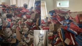 Cet accro à la pizza accumule pour 42 000 dollars de cartons à emporter usagées chez lui, un vrai bordel !