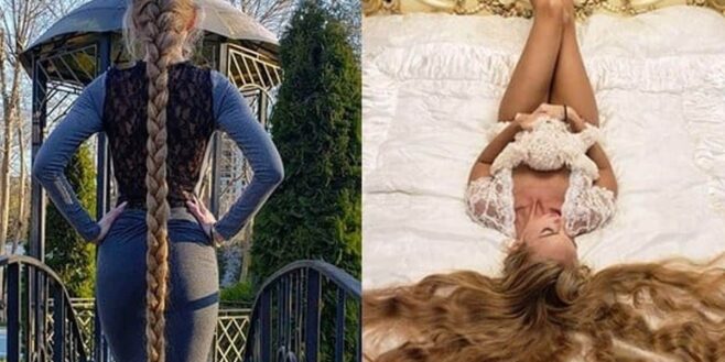 Cette femme de 32 ans ne s'est plus coupée les cheveux depuis l'âge de 5 ans et est surnommée la Raiponce ukrainienne !