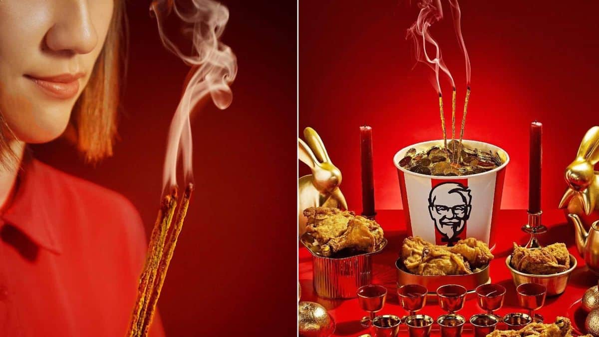KFC célèbre le Nouvel An Chinois et lance des encens parfumés au poulet frit !