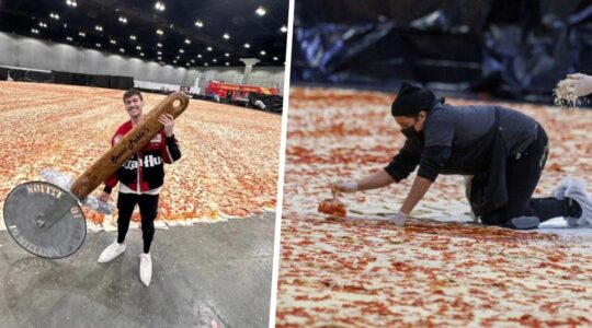 Pizza Hut explose le record du monde de la plus grande pizza et c'est énorme !