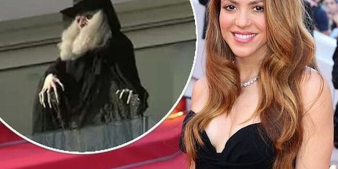 Shakira provoque la mère de son ex Gerard Piqué et installe une sorcière sur son balcon !