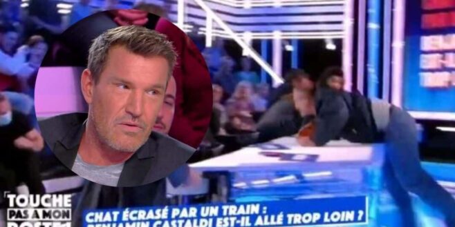 TPMP un invité agresse Benjamin Castaldi en plein direct et provoque une grosse peur sur le plateau !