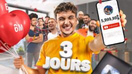 Inoxtag va fêter ses 6 millions d'abonnés avec un événement exceptionnel sur 3 jours !