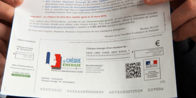 Arnaque chèque énergie: ne cliquez jamais sur ce faux mail !