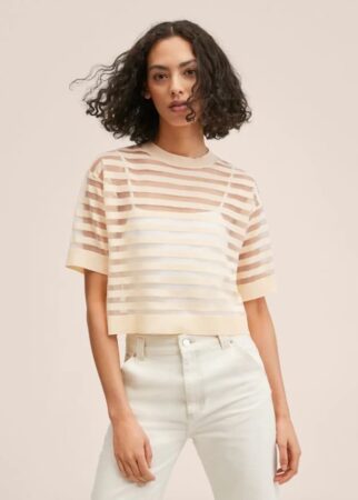 Mango frappe très fort avec ce superbe crop top transparent vendu à moins de 13 euros