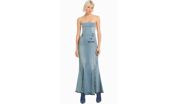 Bershka affole les fans de mode avec sa robe bandeau en denim à moins de 50 euros