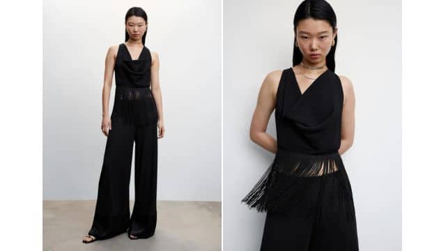 Mango réalise le rêve des fashionistas avec ce haut à franges ultra-stylé pouvant aller avec tout