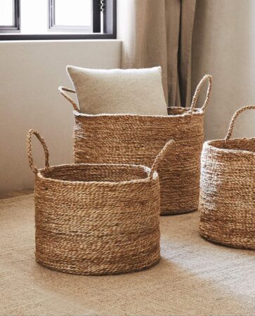 Zara Home a les plus beaux paniers de rangement pour supprimer le bazar chez soi !