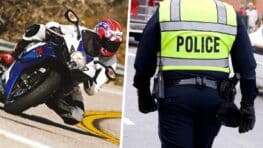 Ce jeune motard perd son permis de conduire le jour de son anniversaire en roulant à 142 kmh au lieu de 50 !