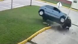 Permis de conduire Cette conductrice stresse pendant l'examen et encastre la voiture dans un poteau !